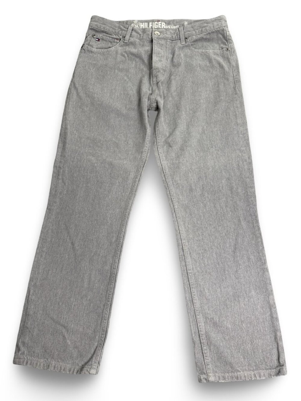 Tommy Hilfiger Classic Straight Button Fly Jeans Men 34 Gray Denim 34x29 Mexico